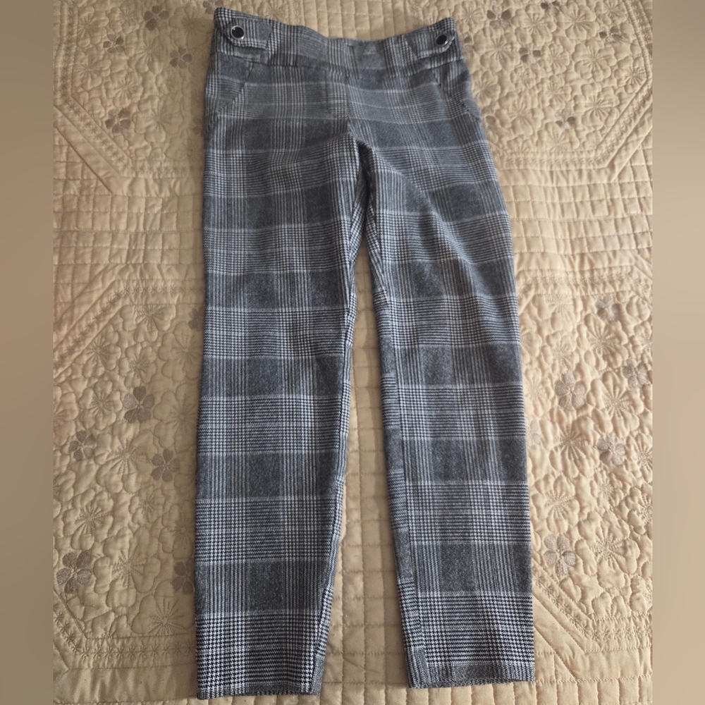 Soho Black and White Houndstooth Pants